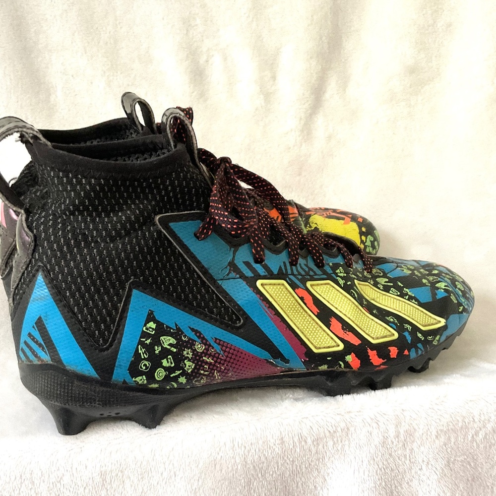 Adidas Men’s Freak 23 7v7 Mismatch Football Cleats Black / Multi Size 7 - Picture 8 of 15